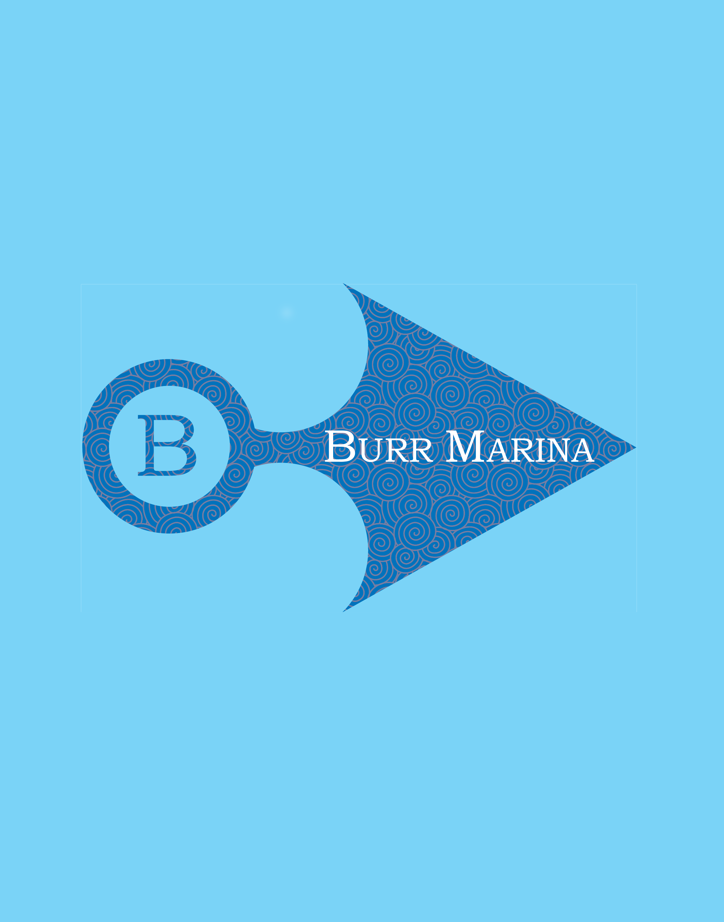 Burr Marina Graphic Art Logo Image