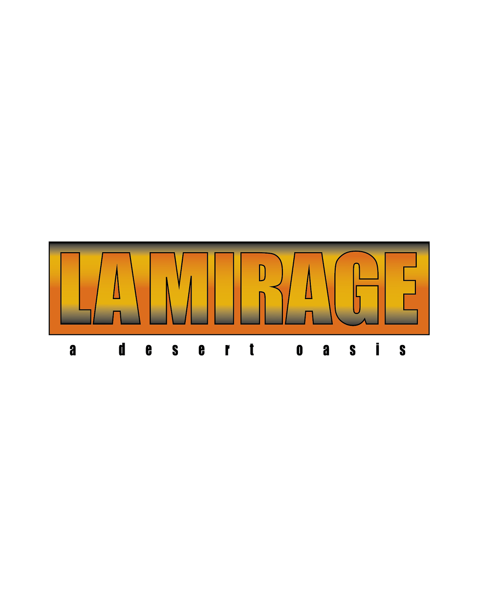 Lamirage A Desert Oasis Graphic Art
