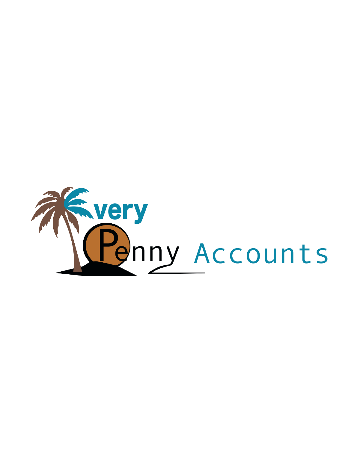 Every Penny Accounts Graphic Art Logo Image