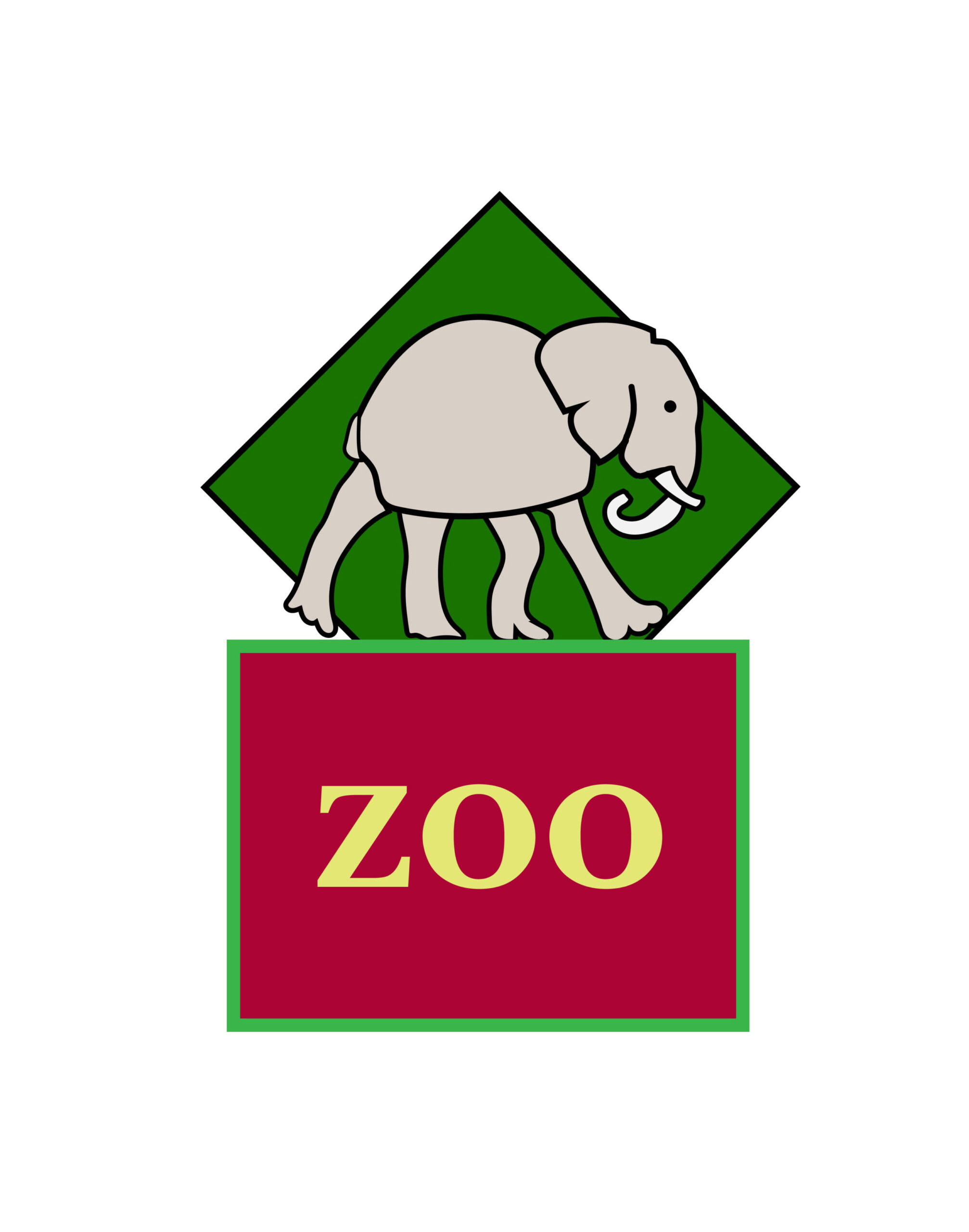 Beautiful Zoo Graphic Art Logo Image