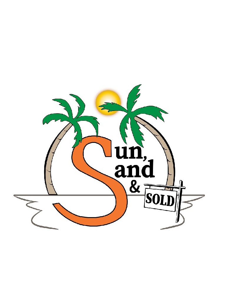 Sun Sand and Sold Graphic Art Logo
