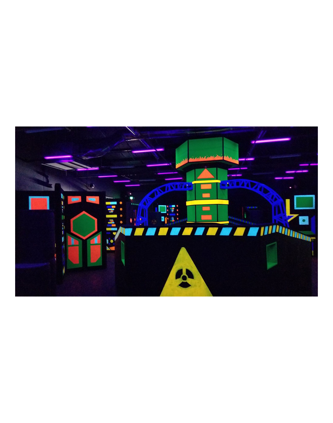 A Dark Themed Laser Room With Dark Colors Painting