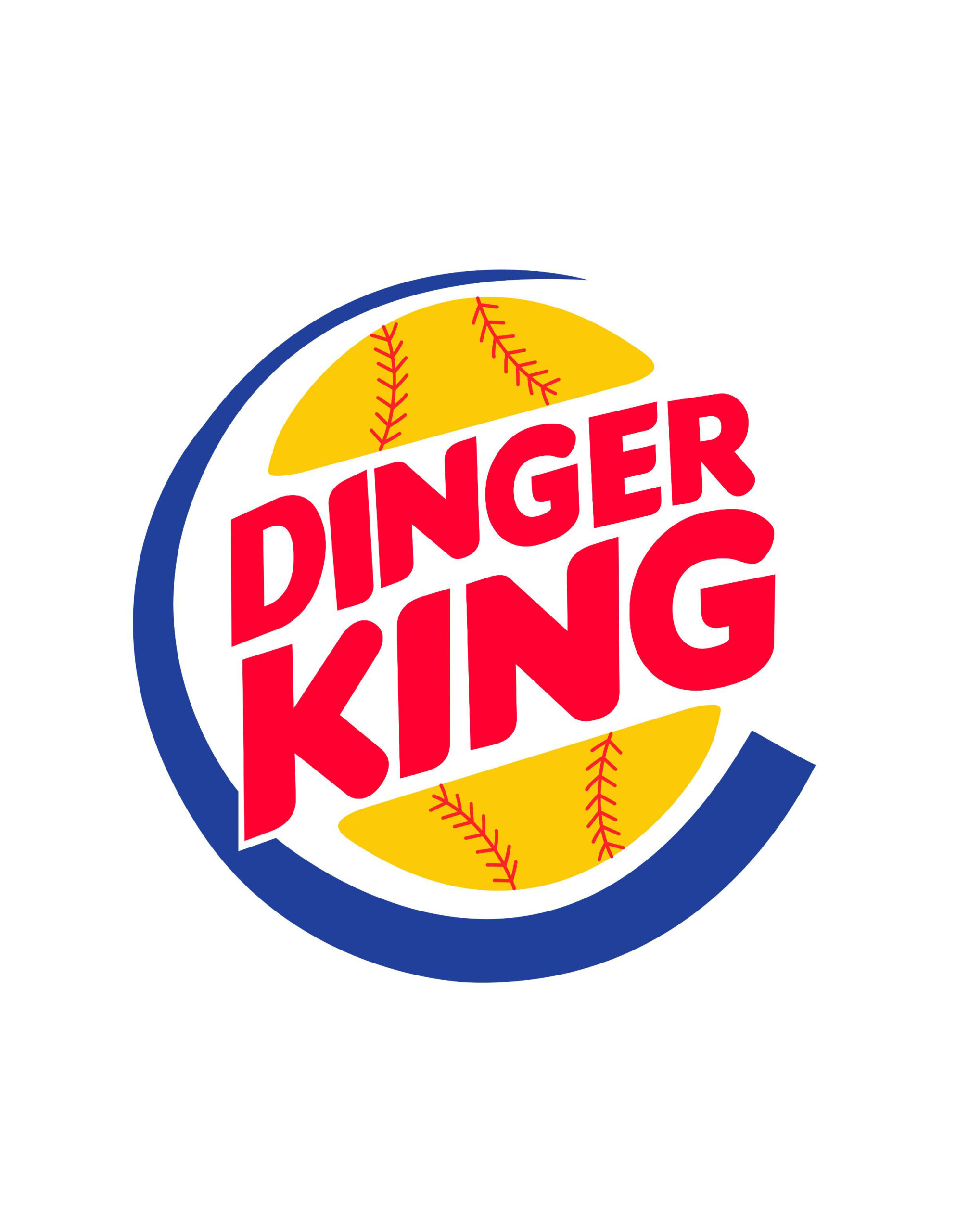 Dinger King Graphic Art Logo Image