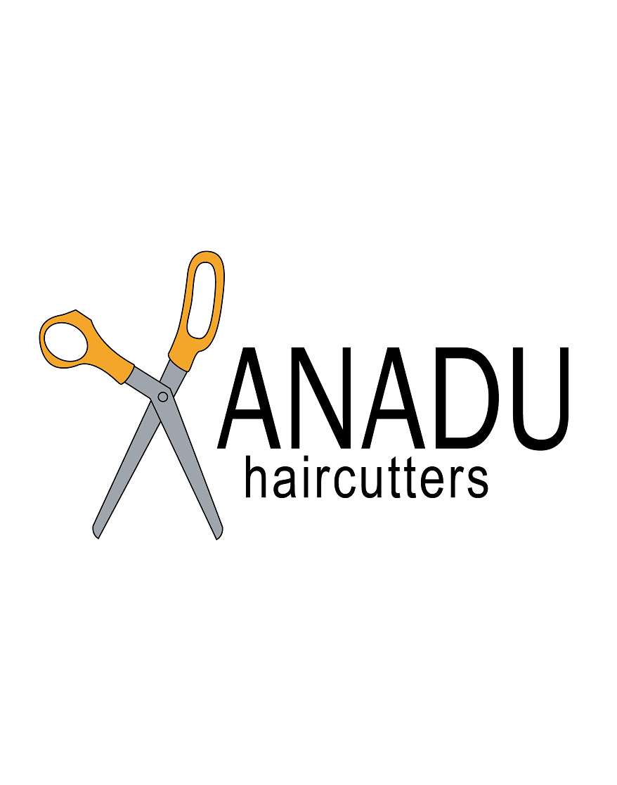 Xanadu Haircutters Graphic Art Logo Image