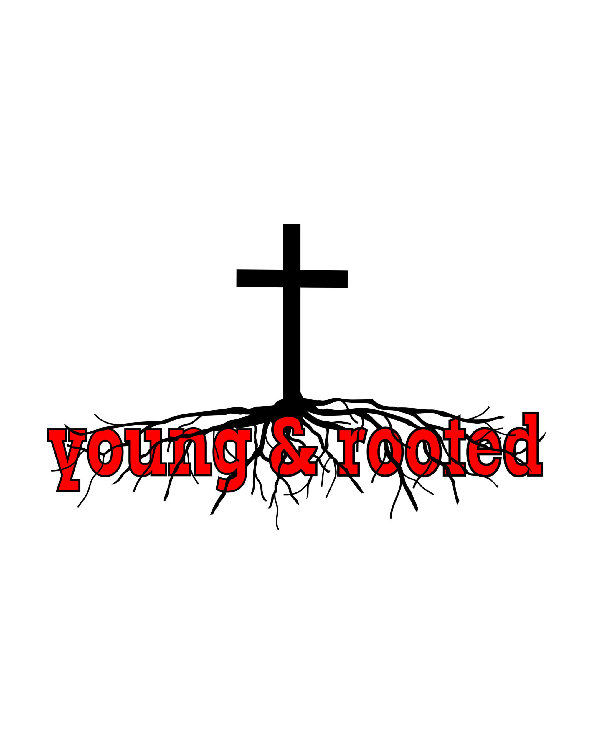 Young and Rooted Graphic Art Logo Image